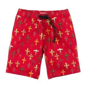SS13 2013 Supreme Crosses Belted Red Shorts Size 34